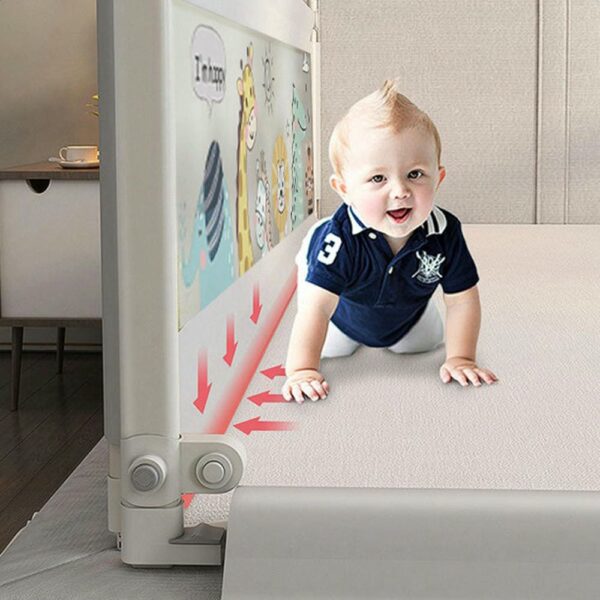 Baranda de Camas Safari Gris 150cm x 65cm Prime niño