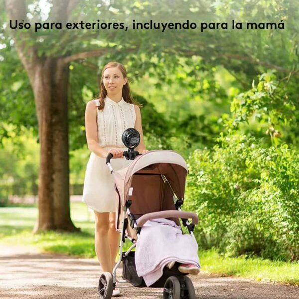 Ventilador Mini Portable Trípode Blanco Creciendo Juntos exteriores