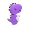 Masticador Babys De Silicon Dino Morado 3 m+