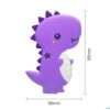 Masticador Babys De Silicon Dino Morado 3 m+ medidas