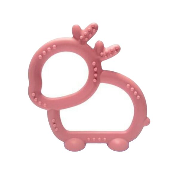 Masticador Babys De Silicon Conejo Rosa 3 m+