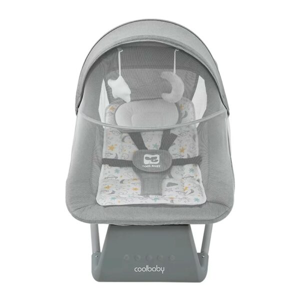 Mecedora eléctrica 4 en 1 Gris Creciendo Juntos