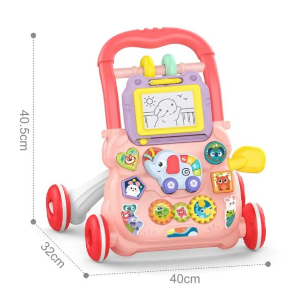 Caminador Pizarra Animales De Zoológico Rosa Creciendo Juntos medidas producto