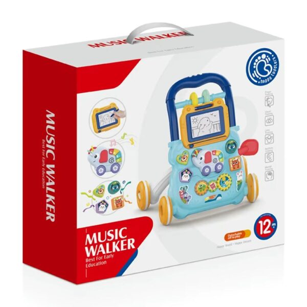 Caminador Pizarra Animales De Zoológico Celeste Creciendo Juntos caja