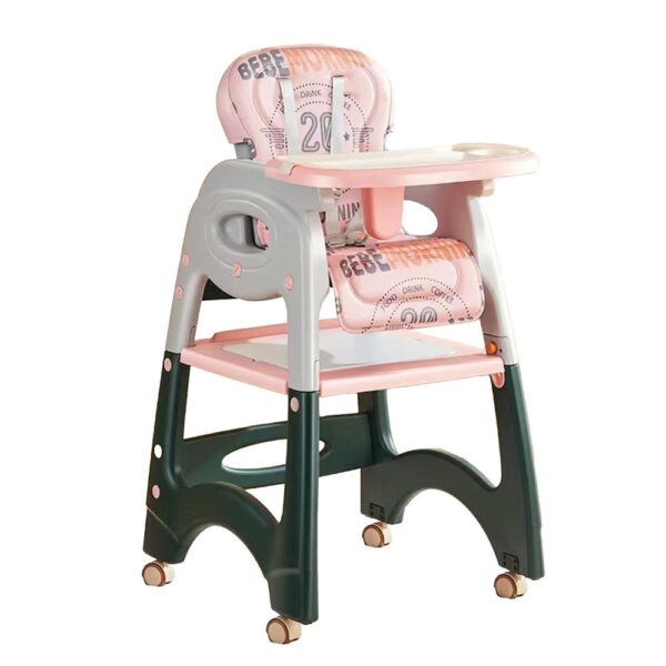 Silla De Comer Logan Convertible 6 en 1 Rosa Creciendo Juntos