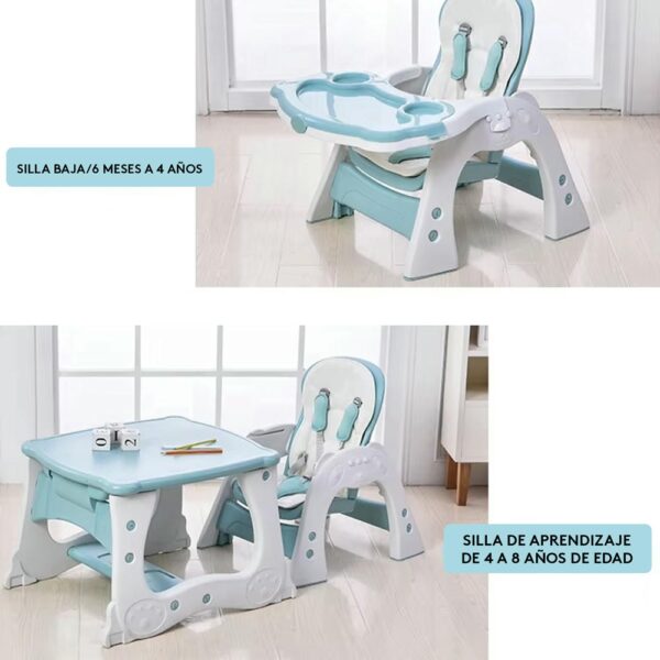 Silla De Comer Noah Multifunción Azul Creciendo Juntos funciones