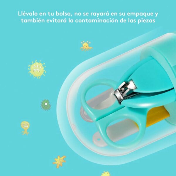 Set Manicure para bebé 4 en 1 Creciendo juntos 12042 Gris caja