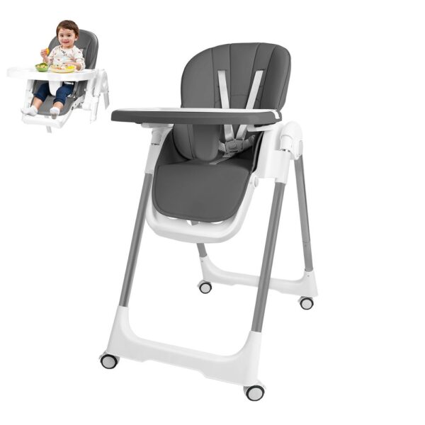 Silla de Comer Leia Gris Úpale silla y bebé