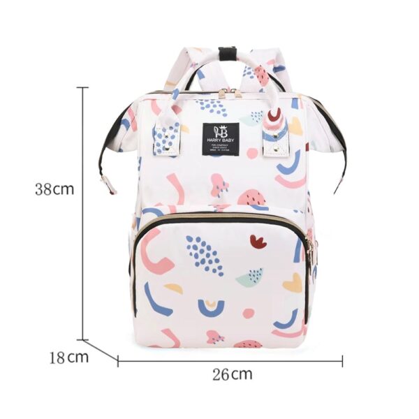 Mochila Pañalera Prime Rosa medidas