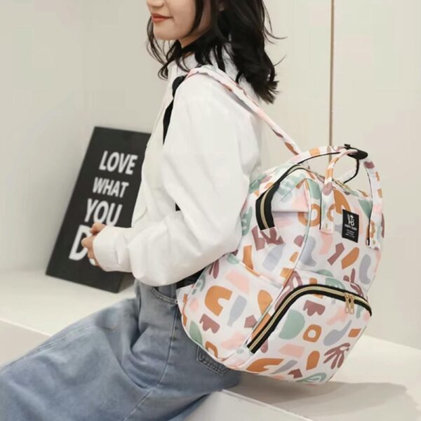 Mochila Pañalera Prime Rosa uso solo mujer