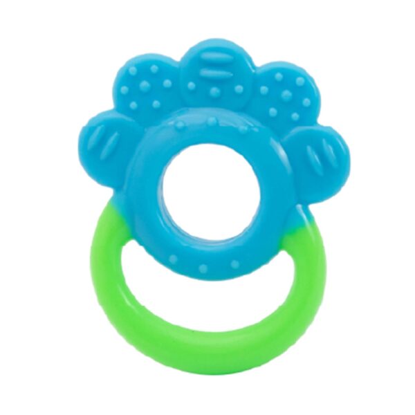 Mordedor de Silicona Genial 6M+ huellita Azul- Verde