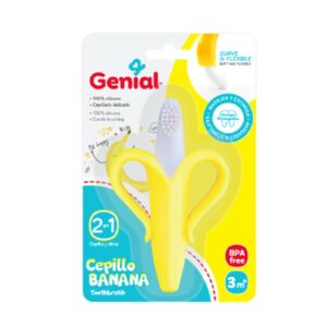 Cepillo de Dientes y Mordedor Genial Banana 2 en 1 3m+