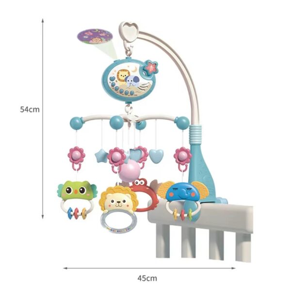Colgante Musical para Cuna Safari Turquesa Creciendo Juntos medidas