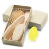 Set de 4 Cepillos de Peinar de Madera Creciendo Juntos caja
