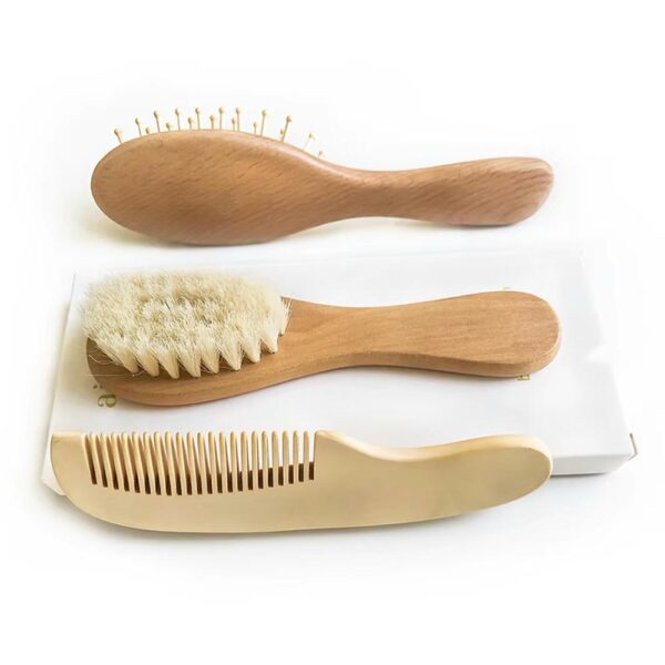 Set de 4 Cepillos de Peinar de Madera Creciendo Juntos peines