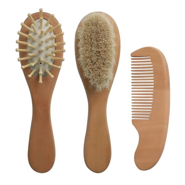Set de 4 Cepillos de Peinar de Madera Creciendo Juntos peines tamaños