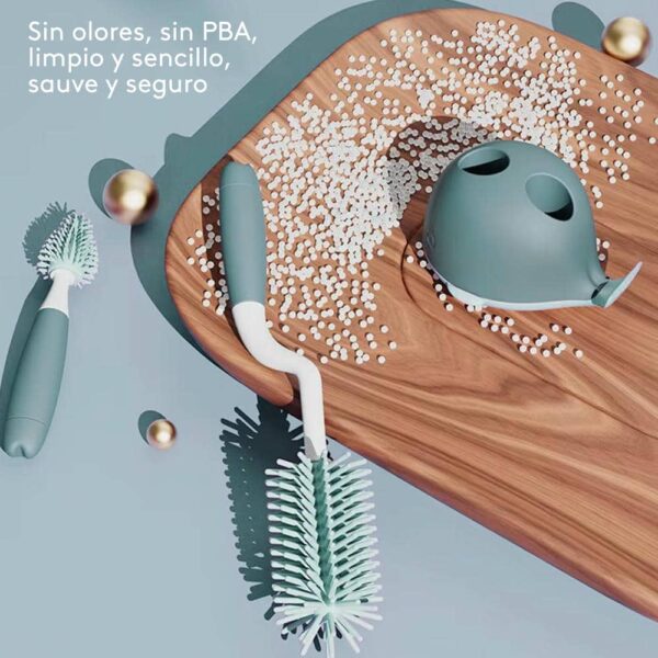 Lavabiberon (escobilla) Celeste Ballena Creciendo Juntos olores