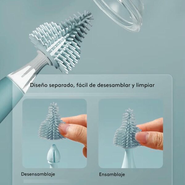 Lavabiberon (escobilla) Celeste Ballena Creciendo Juntos partes