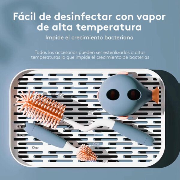 Lavabiberon (escobilla) Morado Ballena Creciendo Juntos desinfección