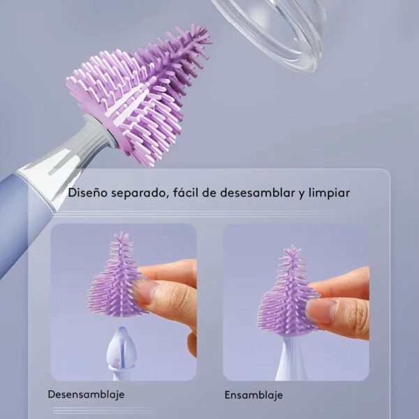 Lavabiberon (escobilla) Naranja Ballena Creciendo Juntos partes