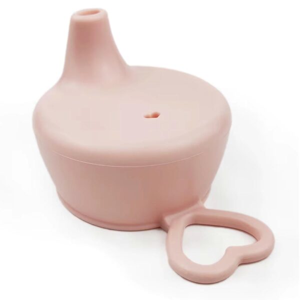 Tapa de Silicón para Biberón Rosa Creciendo Juntos