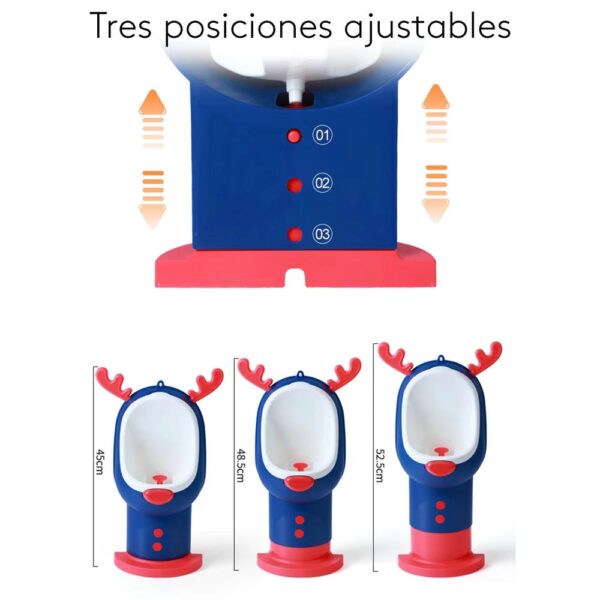 Urinario Reno Azul Creciendo Juntos tamaños