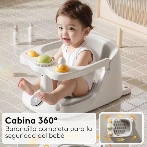Asiento de Ducha para bebé Blanco Creciendo Juntos cabina