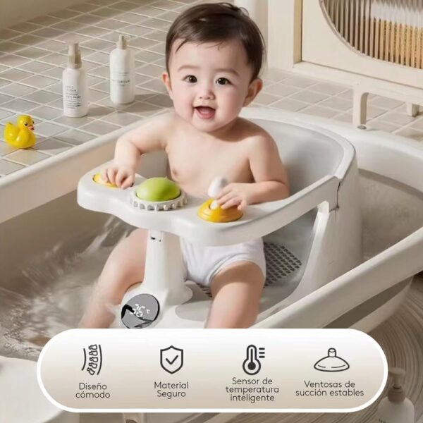 Asiento de Ducha para bebé Blanco Creciendo Juntos beneficios