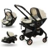 Coche Kidilo Snap & Go con Porta bebé S366 Negro/Dorado Creciendo Juntos diseños