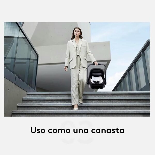 Coche Kidilo Snap & Go con Porta bebé S366 Negro/Celeste Creciendo Juntos uso 2