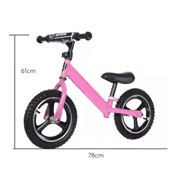 Bicicleta de Equilibrio Rosa 2 años+ Prime medidas