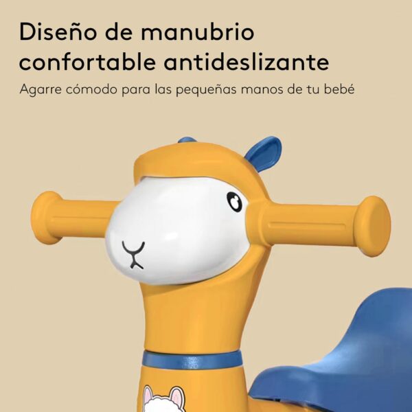 Triciclo para bebés de Oveja Amarillo/Azul 1 año+ Prime manubrio