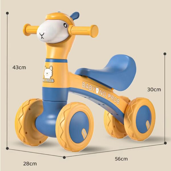 Triciclo para bebés de Oveja Amarillo/Azul 1 año+ Prime medidas