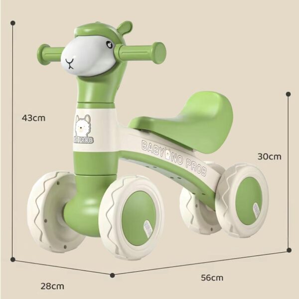 Triciclo para bebés de Oveja Verde/Blanco 1 año+ Prime medidas