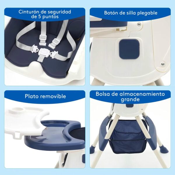 Silla De Comer Freya Rosa Úpale partes