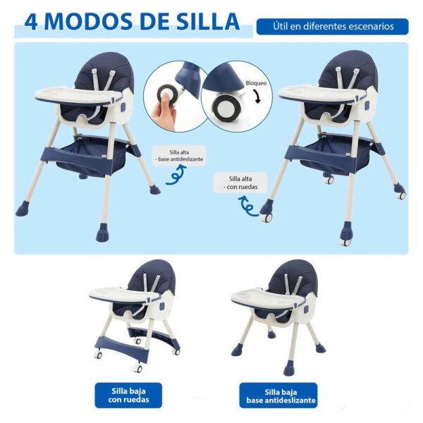 Silla De Comer Freya Rosa Úpale modos