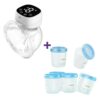 Extractor de leche Materna Inalámbrico Eléctrico Manos Libres Qy-101 Blanco Úpale + Vasos cmbear