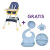 Silla cora azul + kit de alimentación 6 piezas azul