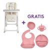 Silla leia elefante + kit de alimentación 6 piezas ROSA