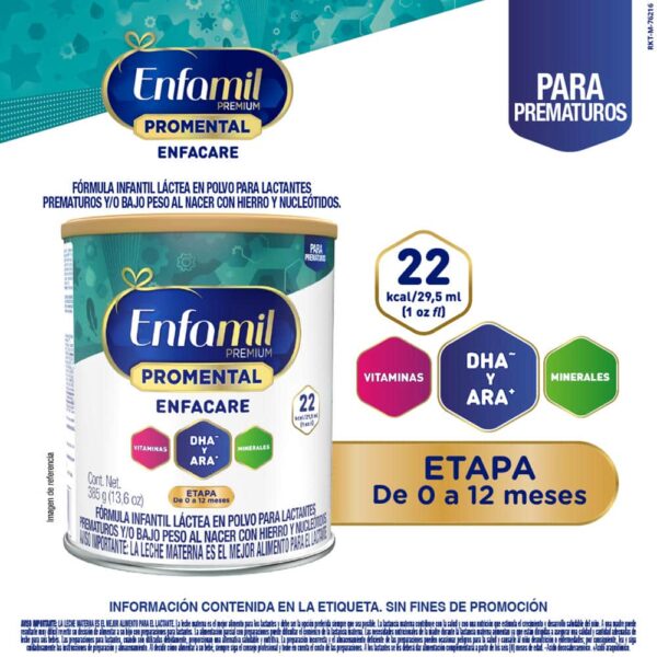 Fórmula Infantil Enfamil Enfacare Promental- Lata 385g etapa