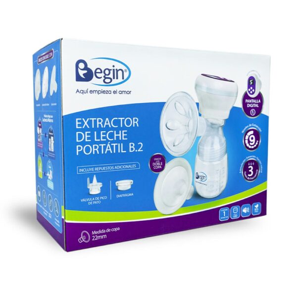Extractor de Leche Materna Eléctrico Portátil Begin caja sola