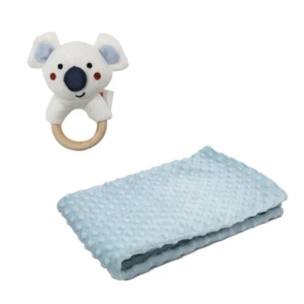 Set de Regalo (Manta + Mordedor) Celeste Genial 0M+ producto