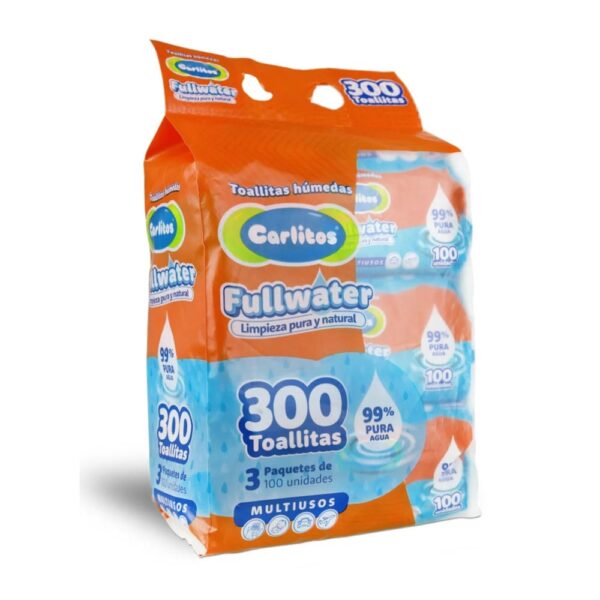 Pañitos Húmedos Carlitos Tripack x100