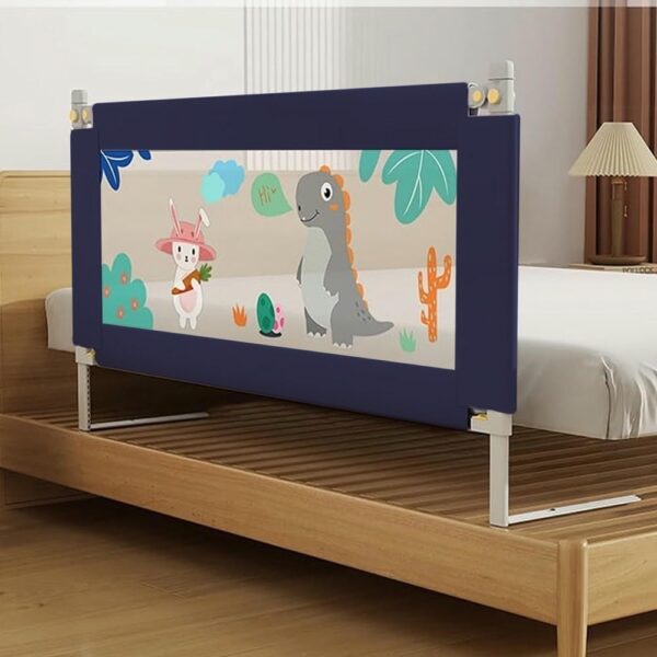 Baranda de Camas Conejo/Dino Gris 195cm x 65cm Prime uso en cama