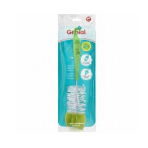 Cepillo Lavabiberón (Escobilla) Genial 2 en 1 Verde