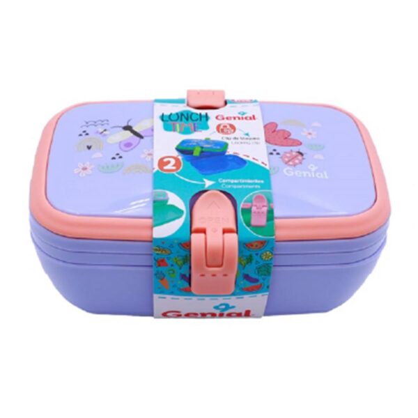 Lonchera de 2 Compartimentos Genial Morado