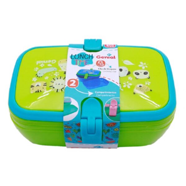 Lonchera de 2 Compartimentos Genial Verde