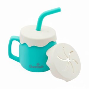 Vaso de Entrenamiento de Silicona Genial con Sorbete Celeste 270 ml 12M+