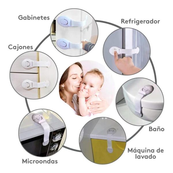 Seguro Para Cajones De Bebés X 1 Unidad Úpale usos varios