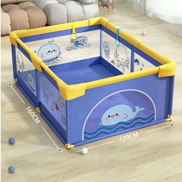 Corral Para Bebé Funkids Marino Azul 120x160 Cm Úpale medidas